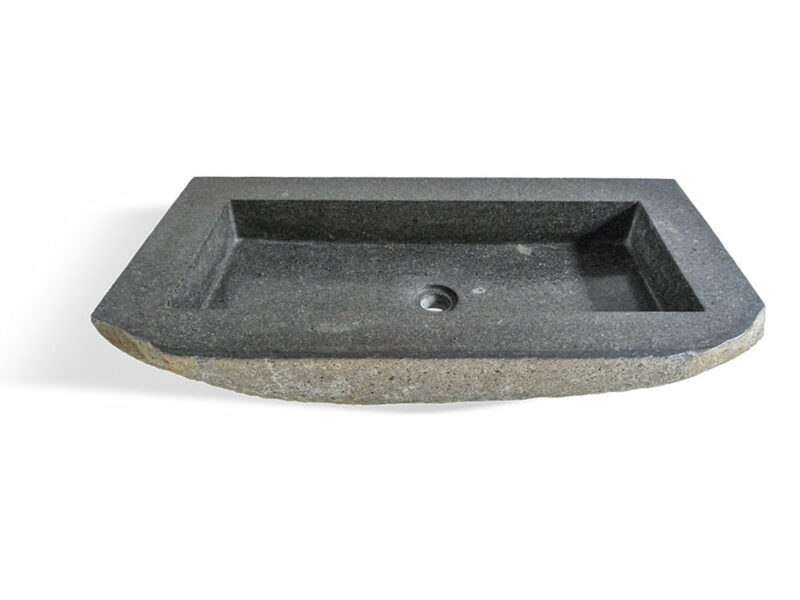 naturstein flussstein waschbecken 80cm rechteckig  wc badezimmer rbs1109.1 – bild 3