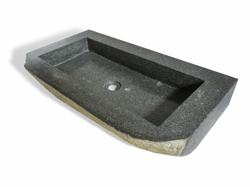 naturstein flussstein waschbecken 80cm rechteckig  wc badezimmer rbs1109.1 – bild 5